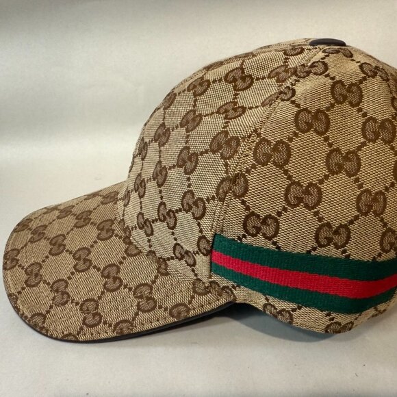 Vintage Gucci Original GG Canvas baseball hat with the Web stripe Size M O/S main image 5